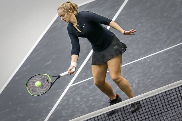 TENNIS - WTA, Tennis Damen Upper Austria Ladies Linz LINZ,AUSTRIA,09.NOV.20 - TENNIS - WTA Tour, Upper Austria Ladies Linz. Image shows Sabine Lisicki (GER). GEPAxpictures xManfredxBinder