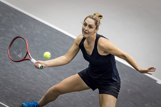 TENNIS - WTA, Tennis Damen Upper Austria Ladies Linz LINZ,AUSTRIA,09.NOV.20 - TENNIS - WTA Tour, Upper Austria Ladies Linz. Image shows Gabriela Dabrowski (CAN). GEPAxpictures xManfredxBinder