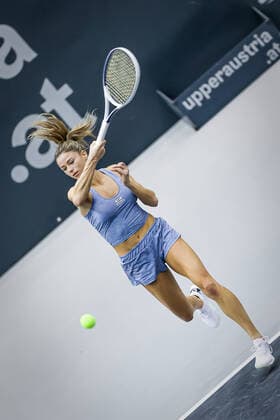 TENNIS - WTA, Tennis Damen Upper Austria Ladies Linz LINZ,AUSTRIA,10.NOV.20 - TENNIS - WTA Tour, Upper Austria Ladies Linz. Image shows Camila Giorgi (ITA). GEPAxpictures xManfredxBinder