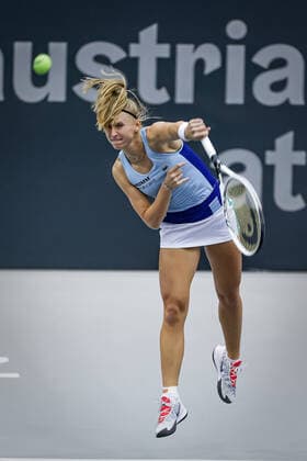 TENNIS - WTA, Tennis Damen Upper Austria Ladies Linz LINZ,AUSTRIA,10.NOV.20 - TENNIS - WTA Tour, Upper Austria Ladies Linz. Image shows Jil Teichmann (SUI). GEPAxpictures xManfredxBinder