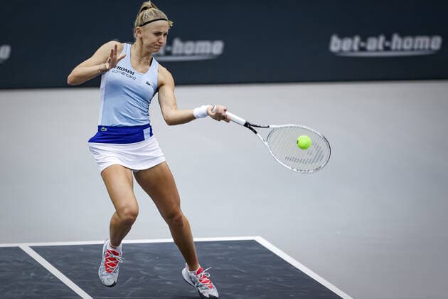TENNIS - WTA, Tennis Damen Upper Austria Ladies Linz LINZ,AUSTRIA,10.NOV.20 - TENNIS - WTA Tour, Upper Austria Ladies Linz. Image shows Jil Teichmann (SUI). GEPAxpictures xManfredxBinder