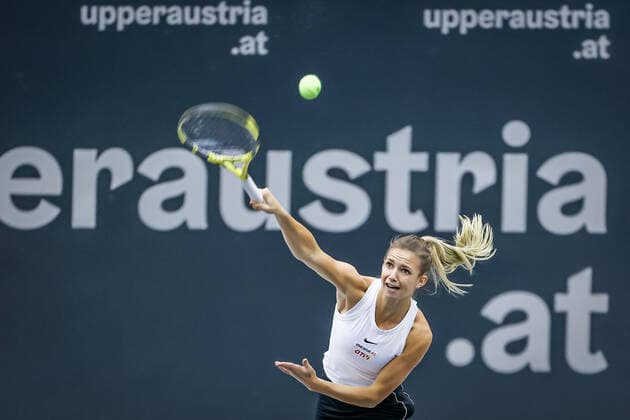 TENNIS - WTA, Tennis Damen Upper Austria Ladies Linz LINZ,AUSTRIA,10.NOV.20 - TENNIS - WTA Tour, Upper Austria Ladies Linz. Image shows Barbara Haas (AUT). GEPAxpictures xManfredxBinder