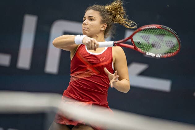 TENNIS - WTA, Tennis Damen Upper Austria Ladies Linz LINZ,AUSTRIA,10.NOV.20 - TENNIS - WTA Tour, Upper Austria Ladies Linz. Image shows Jasmine Paolini (ITA). GEPAxpictures xManfredxBinder