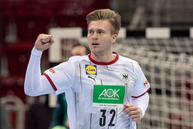 Franz SEMPER (GER) halbe Figur, Halbfigur, Hf, ballt jubelnd die Faust; Handball Laenderspiel EM-Qualifikation der Maenner 1. Spieltag Deutschland (GER) - Bosnien-Herzegowina (BIH) 25:21, in Duesseldorf Deutschland am 05.11.2020