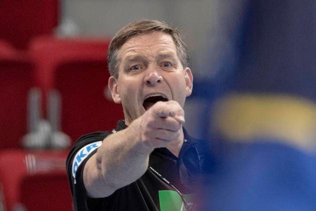 Trainer Alfred GISLASON (GER), Portraet, schreiend, deutend, zeigend; Geste, Gestik, Schrei; Handball Laenderspiel EM-Qualifikation der Maenner 1. Spieltag Deutschland (GER) - Bosnien-Herzegowina (BIH) 25:21, in Duesseldorf Deutschland am 05.11.2020