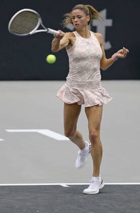 Camila Giorgi, ITA, during first round of 2020 Upper Austria Ladies in Linz AUT, 10 11 2020; -