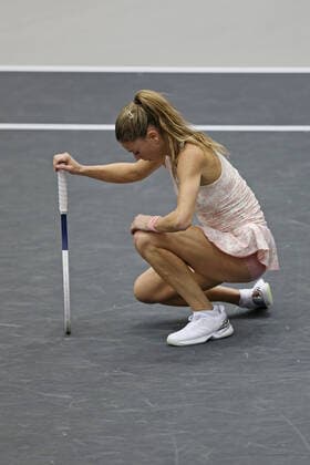 Camila Giorgi, ITA, during first round of 2020 Upper Austria Ladies in Linz AUT, 10 11 2020; -