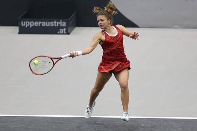 Jasmine Paolini, ITA, during first round of 2020 Upper Austria Ladies in Linz AUT, 10 11 2020; -