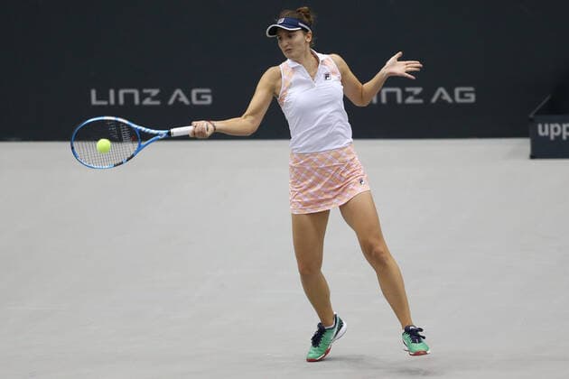 Irina-Camelia Begu, ROU, during first round of 2020 Upper Austria Ladies in Linz AUT, 11 11 2020; -
