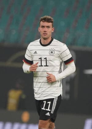 Fussball, Nationalmannschaft , Fussball, Freundschaftsspiel, Laenderspiel, Deutschland vs Tschechien, 11.11.2020, Leipzig Luca Waldschmidt, Deutschland