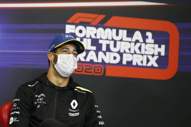 Motorsports: FIA Formula One World Championship, WM, Weltmeisterschaft 2020, Grand Prix of Turkey Motorsports: FIA Formula One World Championship 2020, Grand Prix of Turkey, 3 Daniel Ricciardo (AUS, Renault DP World F1 Team),