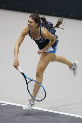 Sorana Cirstea, ROU, during second round of 2020 Upper Austria Ladies in Linz AUT, 12 11 2020; -