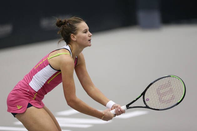 Veronika Kudermyetova, RUS, during second round of 2020 Upper Austria Ladies in Linz AUT, 12 11 2020; -