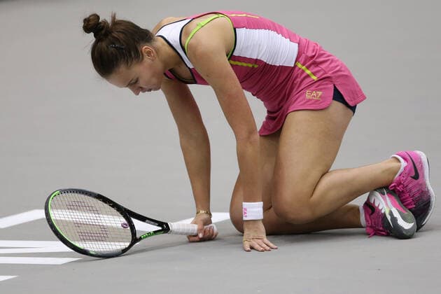 Veronika Kudermyetova, RUS, during second round of 2020 Upper Austria Ladies in Linz AUT, 12 11 2020; -