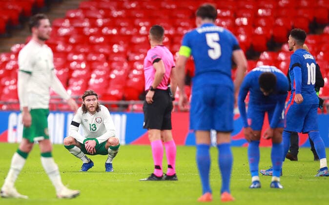 International Friendly, Länderspiel, Nationalmannschaft Wembley Stadium, London, England 12 11 2020 England vs Republic of Ireland Ireland s Jeff Hendrick dejected after the game Jeff Hendrick dejected after the game 12 11 2020  Copyright: x INPHO TommyxDicksonx AL6I5977