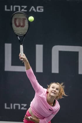 TENNIS - WTA, Tennis Damen Upper Austria Ladies Linz LINZ,AUSTRIA,13.NOV.20 - TENNIS - WTA Tour, Upper Austria Ladies Linz. Image shows Katerina Siniakova (CZE). GEPAxpictures xManfredxBinder