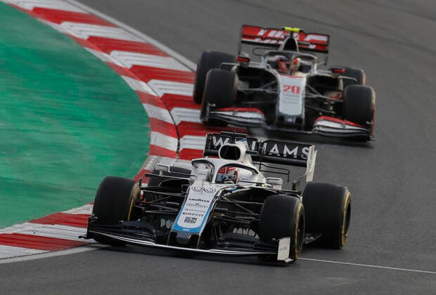 Motorsports: FIA Formula One World Championship, WM, Weltmeisterschaft 2020, Grand Prix of Turkey Motorsports: FIA Formula One World Championship 2020, Grand Prix of Turkey, 63 George Russell (GBR, Williams Racing), 20 Kevin Magnussen (DEN, Haas F1 Team),