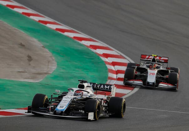 Motorsports: FIA Formula One World Championship, WM, Weltmeisterschaft 2020, Grand Prix of Turkey Motorsports: FIA Formula One World Championship 2020, Grand Prix of Turkey, 63 George Russell (GBR, Williams Racing), 20 Kevin Magnussen (DEN, Haas F1 Team),
