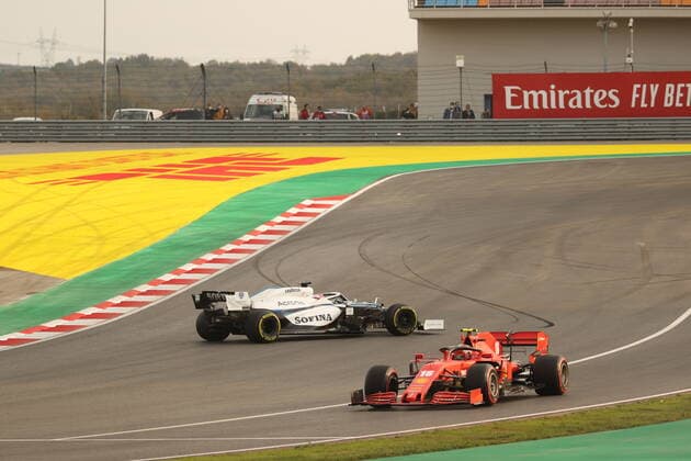 Motorsports: FIA Formula One World Championship, WM, Weltmeisterschaft 2020, Grand Prix of Turkey, 16 Charles Leclerc (MCO, Scuderia Ferrari Mission Winnow), 63 George Russell (GBR, Williams Racing), Istanbul Turkey