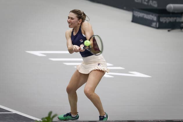 TENNIS - WTA, Tennis Damen Upper Austria Ladies Linz LINZ,AUSTRIA,13.NOV.20 - TENNIS - WTA Tour, Upper Austria Ladies Linz. Image shows Ekaterina Alexandrova (RUS). GEPAxpictures xManfredxBinder
