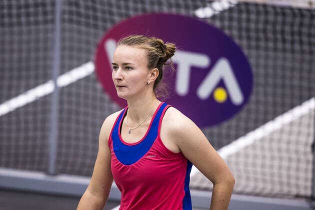 TENNIS - WTA, Tennis Damen Upper Austria Ladies Linz LINZ,AUSTRIA,14.NOV.20 - TENNIS - WTA Tour, Upper Austria Ladies Linz. Image shows Barbora Krejcikova (CZE). GEPAxpictures xManfredxBinder