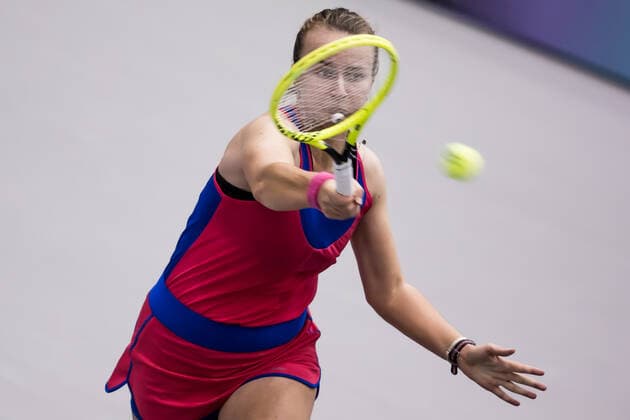 TENNIS - WTA, Tennis Damen Upper Austria Ladies Linz LINZ,AUSTRIA,14.NOV.20 - TENNIS - WTA Tour, Upper Austria Ladies Linz. Image shows Barbora Krejcikova (CZE). GEPAxpictures xManfredxBinder