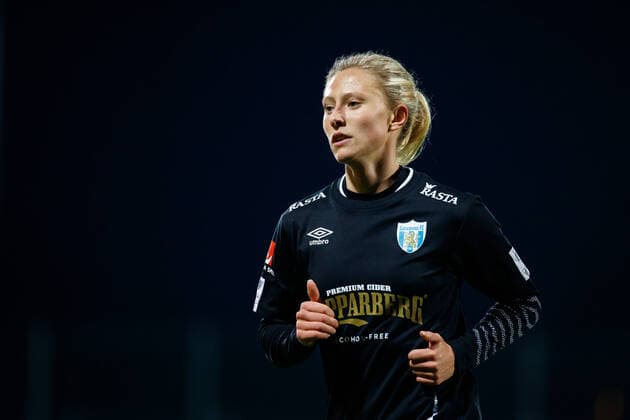 201115 Göteborgs Rebecka Blomqvist under fotbollsmatchen i Damallsvenskan mellan Kopparbergs Göteborg och Vittsjö den 15 november 2020 i Göteborg. Copyright: MICHAELxERICHSEN BB201115MI042