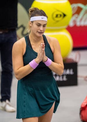 15.11.2020, TipsArena, Linz, AUT, WTA, Tennis Damen Tour, Upper Austria Ladies Linz, Finale, im Bild Siegerin Aryna Sabalenka (BLR) during the final match of WTA Upper Austria Ladies Linz Tournament at the TipsArena in Linz, Austria on 2020 11 15.