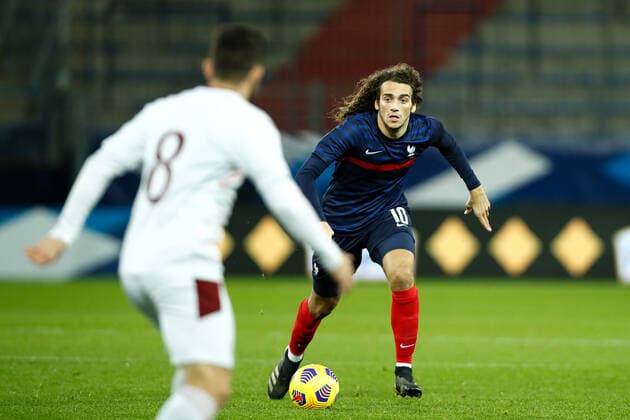 Matteo Guendouzi ( France ) - Toma Bastien ( Suisse ) - FOOTBALL : France vs Suisse - Caen - 16 11 2020 FedericoPestellini Panoramic 