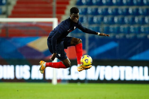 Benoit Badiashile ( France ) - FOOTBALL : France vs Suisse - Caen - 16 11 2020 FedericoPestellini Panoramic 