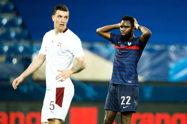 Attitude - Deception de Odssone Edouard ( France ) - FOOTBALL : France vs Suisse - Caen - 16 11 2020 FedericoPestellini Panoramic 