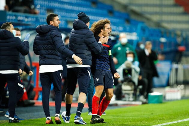 Attitude - Joie de Matteo Guendouzi ( France ) - FOOTBALL : France vs Suisse - Caen - 16 11 2020 FedericoPestellini Panoramic 