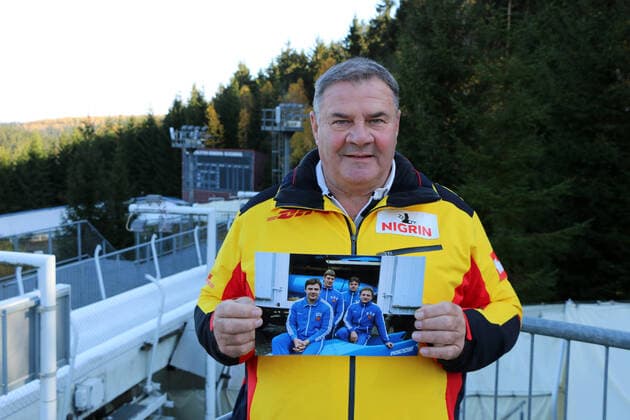 5.11.2020: Altenberg: Bob: Wolfgang Hoppe (Olympiasieger 1984) *** 5 11 2020 Altenberg Bob Wolfgang Hoppe Olympic Champion 1984