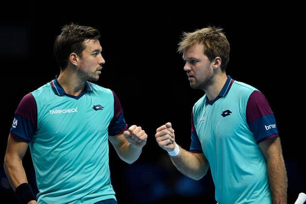 2020 ATP, Tennis Herren Finals , London Kevin Krawietz , Germany and Andreas Mies , Germany