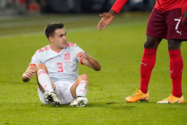Sergio Reguilon, ESP, Schweiz - Spanien, Nations League, Länderspiel, Fussball, 14.11.2020