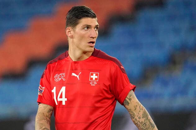 Steven Zuber, SUI, Schweiz - Spanien, Nations League, Länderspiel, Fussball, 14.11.2020 *** Steven Zuber, SUI, Switzerland Spain, Nations League, international, football, 14 11 2020 