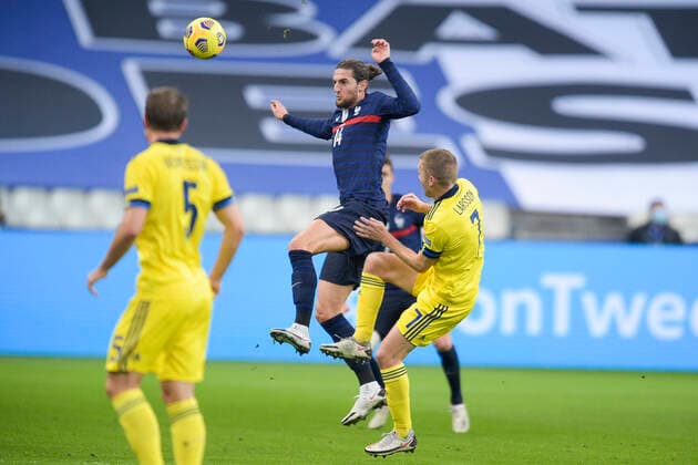 Adrien Rabiot (France) FOOTBALL : France vs Suede - Ligue des Nations - stade de France - 17 11 2020 JBAutissier Panoramic 