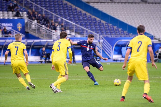 09 OLIVIER GIROUD (FRA) - BUT FOOTBALL : France vs Suede - Ligue des Nations - 17 11 2020 FEP Panoramic 