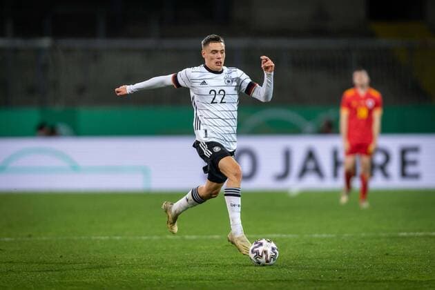 Fussball Braunschweig 17.11.2020 Länderspiel Herren Männer U21, U 21 Junioren UEFA U21 EM-Qualifikationsspiel Deutschland (GER) - Wales (WAL) Florian Wirtz (Deutschland, No.22)