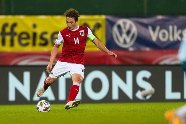 SOCCER - NL, AUT vs NOR VIENNA,AUSTRIA,18.NOV.20 - SOCCER - UEFA Nations League, OEFB international match, Länderspiel, Nationalmannschaft Austria vs Norway. Image shows Julian Baumgartlinger (AUT). GEPAxpictures xPhilippxBrem