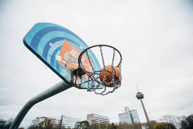 Köln, 13.11.2020: Feature Streetbasketball am Nike Court.