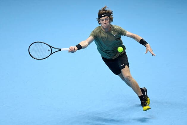 Sport Bilder des Tages 2020 ATP, Tennis Herren Finals , London Andrey Rublev , Russia