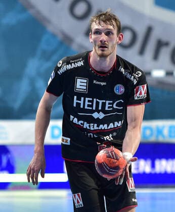 19.11.2020 - Handball - 1. Bundesliga LIQUI MOLY HBL - Saison 2020 2021 - 09. Spieltag: HC Erlangen Metropolregion Nürnberg HCE - HBW Balingen Weilstetten - OGo - Antonio Metzner (27, HC Erlangen HCE ) Einzelbild Einzelfoto