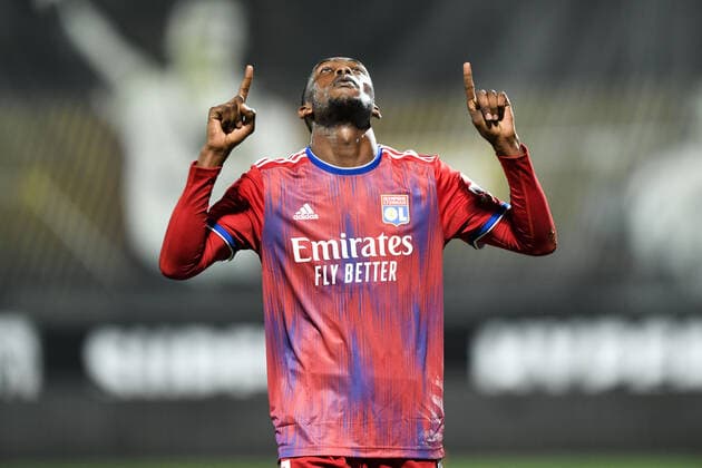 JOIE - FAIR PLAY - 11 Tino KADEWERE (ol) FOOTBALL : Angers vs Lyon - Ligue 1 Uber Eats - 22 11 2020 FEP Panoramic 