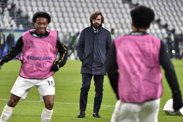 Photo LaPresse - Marco Alpozzi November 24, 2020 Turin, Italy soccer Juventus Fc vs Ferencvaros - Uefa Champions 2020 2021- Group Stage - Group G In the pic: Andrea Pirlo (Juventus F.C.  Copyright: xMarcoxAlpozzi LaPressex