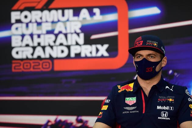 Motorsports: FIA Formula One World Championship, WM, Weltmeisterschaft 2020, Grand Prix of Bahrain Motorsports: FIA Formula One World Championship 2020, Grand Prix of Bahrain, 33 Max Verstappen (NLD, Aston Martin Red Bull Racing),