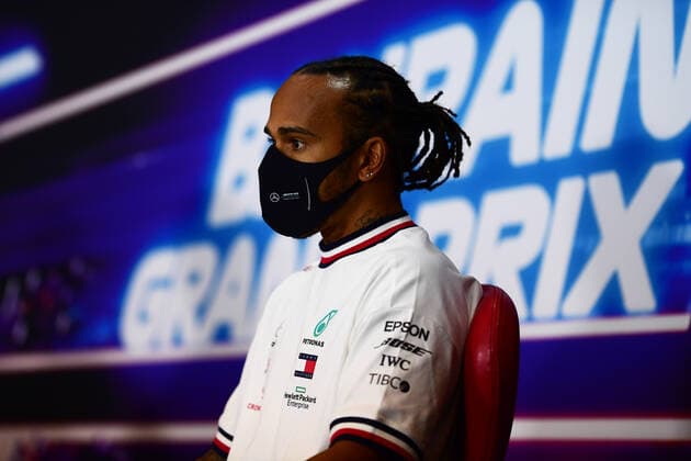 Motorsports: FIA Formula One World Championship, WM, Weltmeisterschaft 2020, Grand Prix of Bahrain Motorsports: FIA Formula One World Championship 2020, Grand Prix of Bahrain, 44 Lewis Hamilton (GBR, Mercedes-AMG Petronas Formula One Team),
