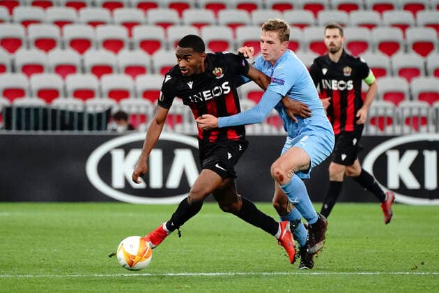 Myziane Maolida (OGC Nice) FOOTBALL : OGC Nice vs Slavia Prague - Europa Ligue - Nice - 26 11 2020 NorbertScanella PanoramiC 