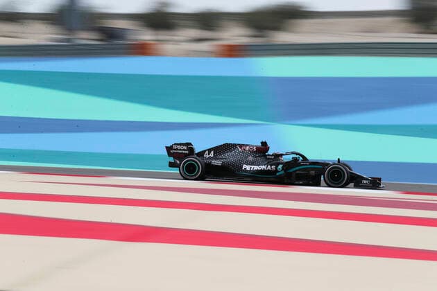 Motorsports: FIA Formula One World Championship, WM, Weltmeisterschaft 2020, Grand Prix of Bahrain Motorsports: FIA Formula One World Championship 2020, Grand Prix of Bahrain, 44 Lewis Hamilton (GBR, Mercedes-AMG Petronas Formula One Team),