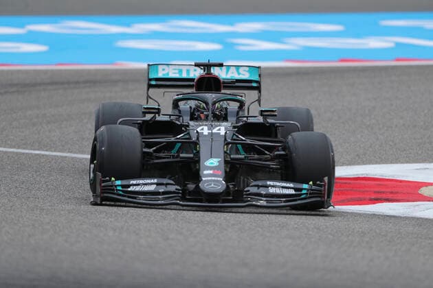 Motorsports: FIA Formula One World Championship, WM, Weltmeisterschaft 2020, Grand Prix of Bahrain Motorsports: FIA Formula One World Championship 2020, Grand Prix of Bahrain, 44 Lewis Hamilton (GBR, Mercedes-AMG Petronas Formula One Team),